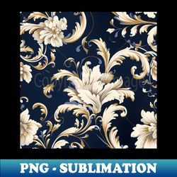 Elegant Baroque and Damask Decor Vintage Ornate Seamless Patterns - High-Quality PNG Sublimation Download - Bold & Eye-c