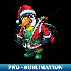 The Bird Santa - Elegant Sublimation PNG Download - Vibrant and Eye-Catching Typography
