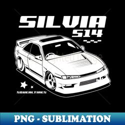 Silvia S14 black print - High-Quality PNG Sublimation Download - Add a Festive Touch to Every Day
