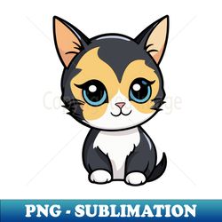 Cute Cat sitting - PNG Transparent Digital Download File for Sublimation - Bold & Eye-catching