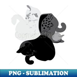 Kitten Triskelion - PNG Sublimation Digital Download - Fashionable and Fearless
