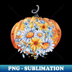 Floral Pumpkin - Modern Sublimation PNG File