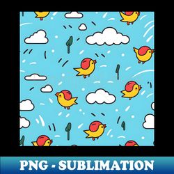 flappy birds pattern - aesthetic sublimation digital file