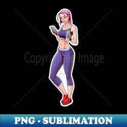 Gym girl - Sublimation-Ready PNG File