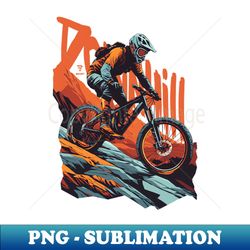 Downhill bike gift cycling cyclist mountain biker - Premium PNG Sublimation File