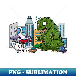 monster vs rabbit - Decorative Sublimation PNG File