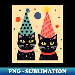 cat lovers party hats for party cats - aesthetic sublimation digital file