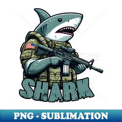 Tactical Shark - PNG Sublimation Digital Download