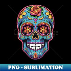 beautiful graphic illustration with art skull art skeleton - high-quality png sublimation download