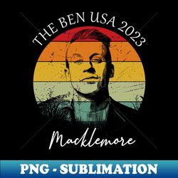 Retro Sunset Macklemore - Stylish Sublimation Digital Download