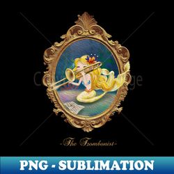 Ste-Anne Mermaid The Trombonist - Retro PNG Sublimation Digital Download