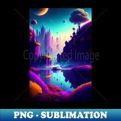 Iridescent Dreamscape - Premium PNG Sublimation File