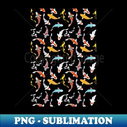 koi fish seamless pattern - png transparent sublimation file