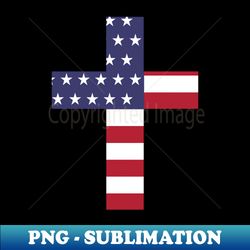 american flag cross - stylish sublimation digital download