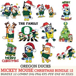 Baylor Bears bundle 12 zip Bluey Christmas Cut files,for Cricut,SVG EPS PNG DXF,instant download