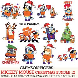 Cincinnati Bearcats bundle 12 zip Bluey Christmas Cut files,for Cricut,SVG EPS PNG DXF,instant download