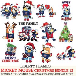 Colorado Buffaloes bundle 12 zip Bluey Christmas Cut files,for Cricut,SVG EPS PNG DXF,instant download