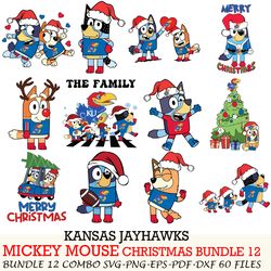 Florida Atlantic Owls bundle 12 zip Bluey Christmas Cut files,for Cricut,SVG EPS PNG DXF,instant download