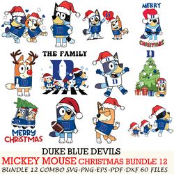 Houston Cougars bundle 12 zip Bluey Christmas Cut files,for Cricut,SVG EPS PNG DXF,instant download