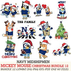 Florida International Panthers bundle 12 zip Bluey Christmas Cut files,for Cricut,SVG EPS PNG DXF,instant download