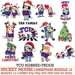 Jacksonville State Gamecocks bundle 12 zip Bluey Christmas Cut files,for Cricut,SVG EPS PNG DXF,instant download
