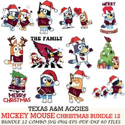 Kansas City Chiefs bundle,Bluey christmas Bluey Christmas Cut files,for Cricut,SVG EPS PNG DXF,instant download
