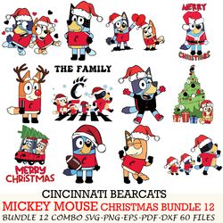 Minnesota Vikings bundle,Bluey christmas Bluey Christmas Cut files,for Cricut,SVG EPS PNG DXF,instant download