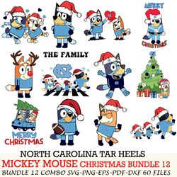 UAB Blazers bundle 12 zip Bluey Christmas Cut files,for Cricut,SVG EPS PNG DXF,instant download