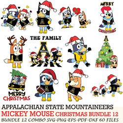 Western Michigan Broncos bundle 12 zip Bluey Christmas Cut files,for Cricut,SVG EPS PNG DXF,instant download