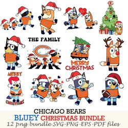 California Golden Bears bundle 12 zip Bluey Christmas Cut files,for Cricut,SVG EPS PNG DXF,instant download