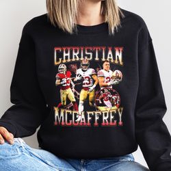 Christian McCaffrey Vintage 90s Sweatshirt, Limited Christian McCaffrey Vintage Shirt, Vintage Unisex Sport Tee, America