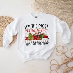 Christmas SweatShirt,It is the Most Wonderful Time Of The Year,Merry Christmas Shirt,Matching Family Pajamas,Family Matc