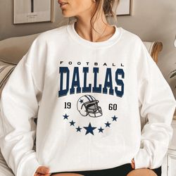 Dallas Football Sweatshirt, Vintage Style Dallas Football Fall Shirt, America Football Sweatshirt, Dallas Hoodie Shirt F