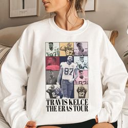 Premium Travis Kelce Eras Tshirt Kansas City Chiefs Travis Sweatshirt Kelce Eras Tour America Football Sweatshirt Vintag