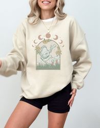 Cottagecore Frog Sweatshirt Fall Mushroom Sweatshirt Frog and Mushroom Sweatshirt Aesthetic Tee Top Vintage Frog Sweater