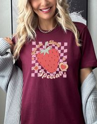 Strawberry Shirt Strawberry Clothes Strawberry Top Funny Valentine Day Shirt Aesthetic Clothing Cottagecore Clothes Bota