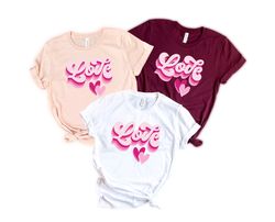 Retro Valentine Day Shirt,Valentines Day Shirts, Valentine,Retro Love,Valentine Love, Valentine Retro Heart Shirt,Valent