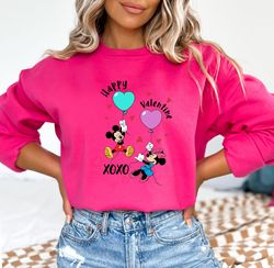 Valentines Day Disney Sweatshirt for Her, Disney T-shirt for Valentines Day, Valentines Day Tshirt for Disneyland, Disne