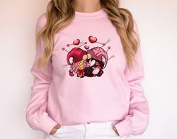 Valentines Day Gnomes Sweatshirt for Her, T-shirt for Valentines Day, Valentines Day Tshirt for Gift, Valentines Day Shi