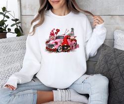 Valentines Day Gnomes Sweatshirt for Her, T-shirt for Valentines Day, Valentines Day Tshirt for Gift, Valentines Day Shi