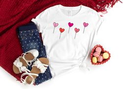 Valentines day shirt, Lollipop Valentines shirt, Valentines Day Gift For Friend, sucker for you shirt, Lollipop Hearts S