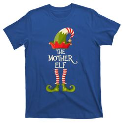 mother elf group family elves christmas pajama matching gift t-shirt