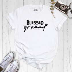 Blessed Grammy Shirt, Grammy Birthday Tee, Grammy Shirt, Grandparents Shirt, Mothers Day Shirt, Grandmother Tee, Blessed