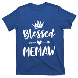 Blessed Memaw Cute Grandma Mothers Day Idea Memaw Gift T-Shirt