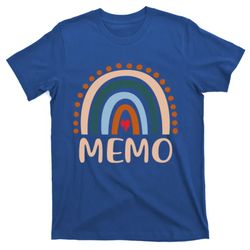 Memo Rainbow Grandma Cute Mothers Day Funny Memo Gift T-Shirt