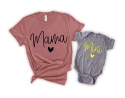 Mama Mini Shirts, Mom And Me Shirt, Mothers Day Gift, Matching Mommy and Me Shirts, Matching Mom Shirt, Mama Mini Matchi