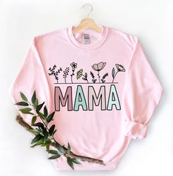 Raising Wildflowers Mama Shirt, Floral Mama Shirt, Gift for Mom, Mothers Day Gift, Wildflower Mom Tee, Flower Mama Gift,