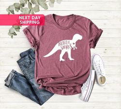 Auntie Saurus Shirt, Auntie Shirt, Dinosaurs Designed Aunt Shirt, Aunt Gift Shirt, Family Shirt Aunt Birthday Shirt, Mot