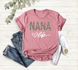 Nana Shirt, Leopard Nana TShirt, Nana Life Shirt, Gift For Nana, Gift For Grandma, Grandmother Shirt, Best Nana Shirt, M