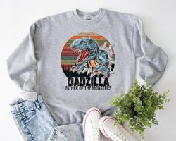 Dadzilla Father Of The Monster Shirt, Dadzilla Shirt Sweatshirt Hoodie, Gift For Dad, Funny Monster Dad Shirt, Father Vi